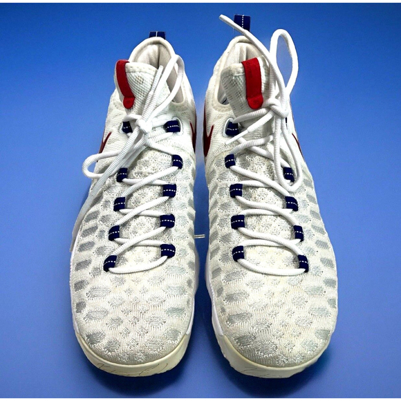 Nike KD9 Olympic Men's 9.5 US Shoes 843392-160 White Red Blue USA - Picture 14 of 16